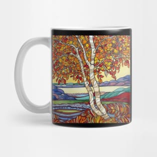 Birch drawing Mug